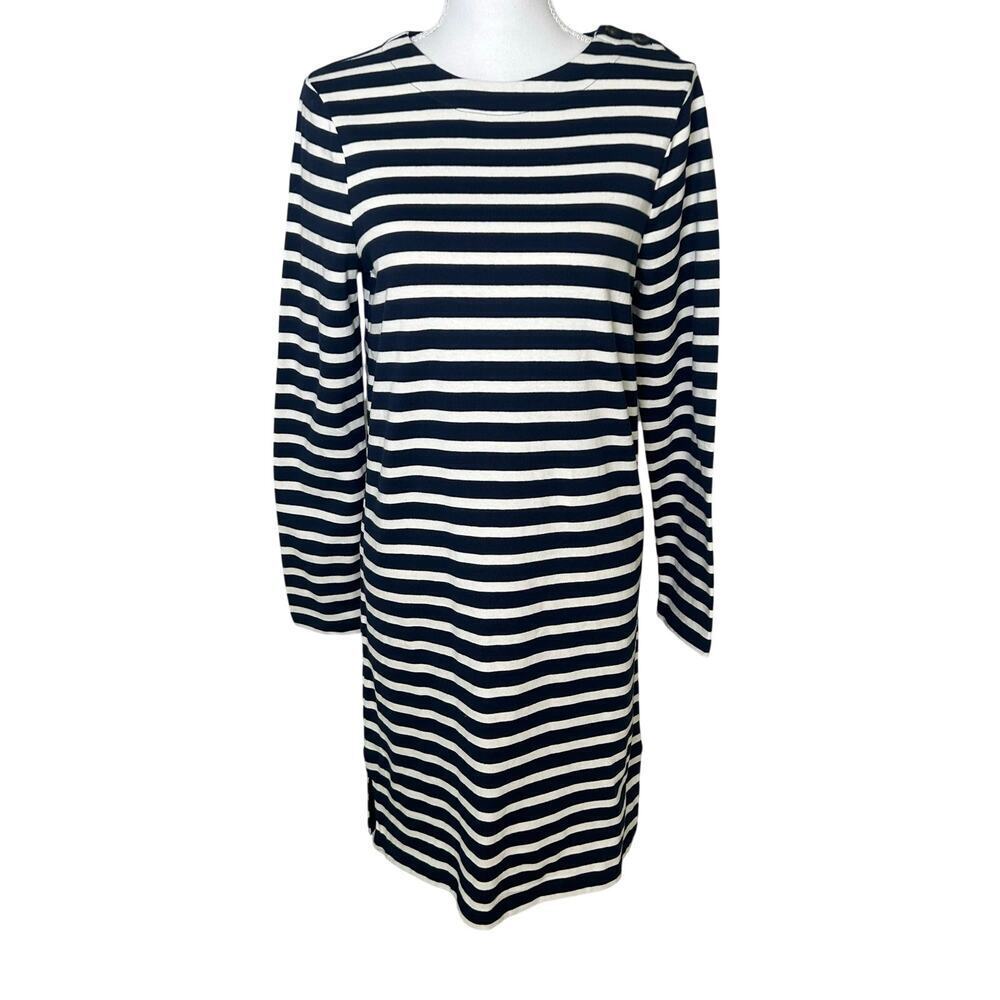 Boden NWT sophie breton navy white striped long sleeve nautical dress size 6R